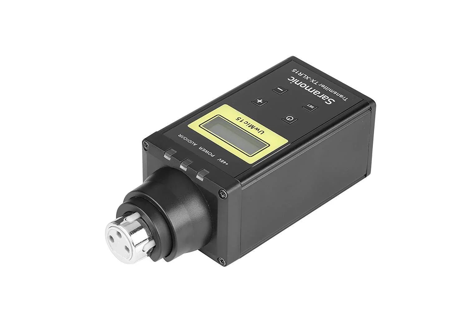 Saramonic UwMic15 SR-XLR15 UHF Wireless XLR Plug-On Transmitter with +48V Phantom Power at PROCAM | procam.com