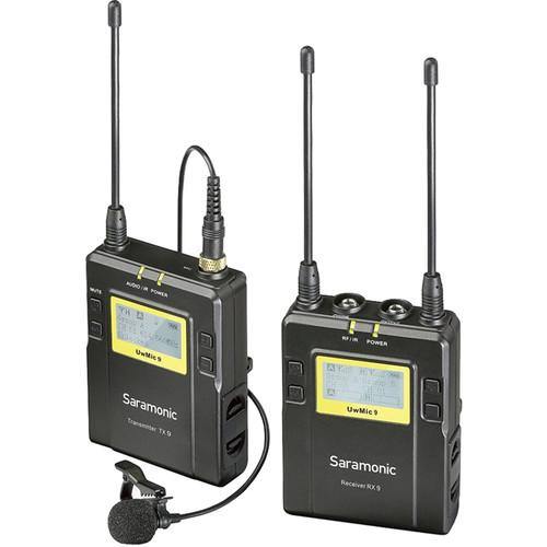 Saramonic UWMIC9 RX9 + TX9, 96-Channel Digital UHF Wireless Lavalier Mic System (514 to 596 MHz) | PROCAM