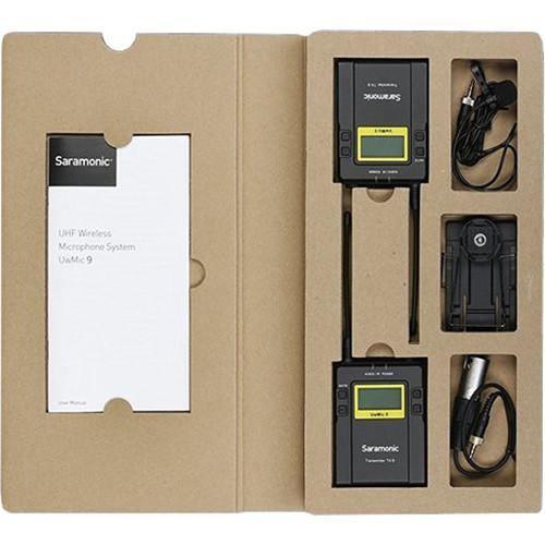 Saramonic UWMIC9 RX9 + TX9 + TX9, 96-Channel Digital UHF Wireless Dual Lavalier Mic System (514 to 596 MHz) at PROCAM | procam.com