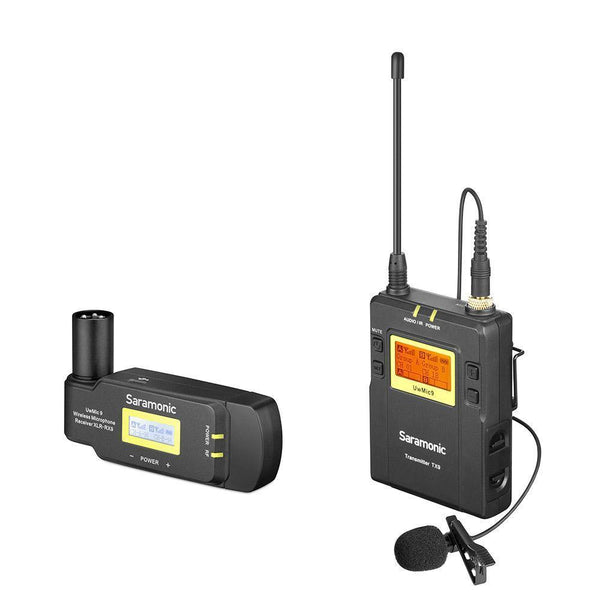 Saramonic UwMic9 TX9+RX-XLR9 UHF Wireless Lavalier Mic System with Plug-On Receiver | PROCAM