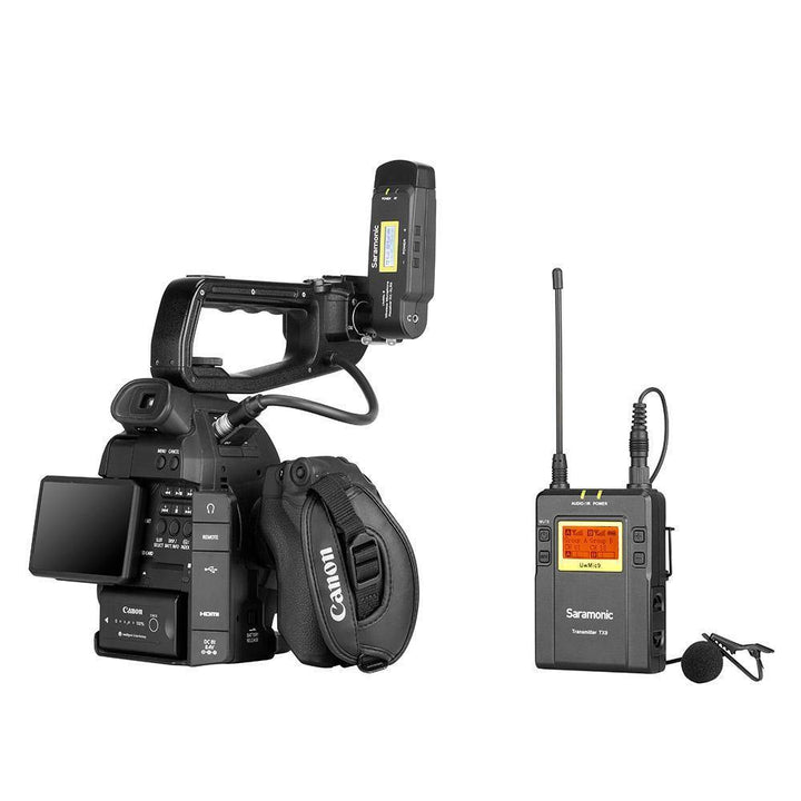 Saramonic UwMic9 TX9+RX-XLR9 UHF Wireless Lavalier Mic System with Plug-On Receiver | PROCAM