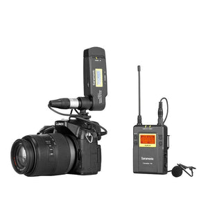 Saramonic UwMic9 TX9+RX-XLR9 UHF Wireless Lavalier Mic System with Plug-On Receiver at PROCAM | procam.com