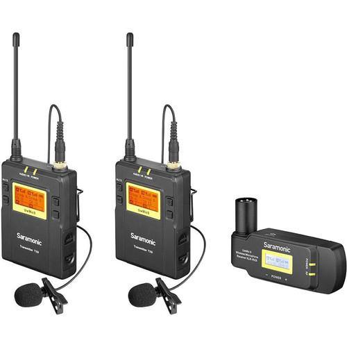 Saramonic UwMic9 TX9+TX9+RX-XLR9 Dual-Channel UHF Wireless Lavalier Mic System with Plug-On Receiver | PROCAM