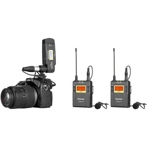 Saramonic UwMic9 TX9+TX9+RX-XLR9 Dual-Channel UHF Wireless Lavalier Mic System with Plug-On Receiver | PROCAM