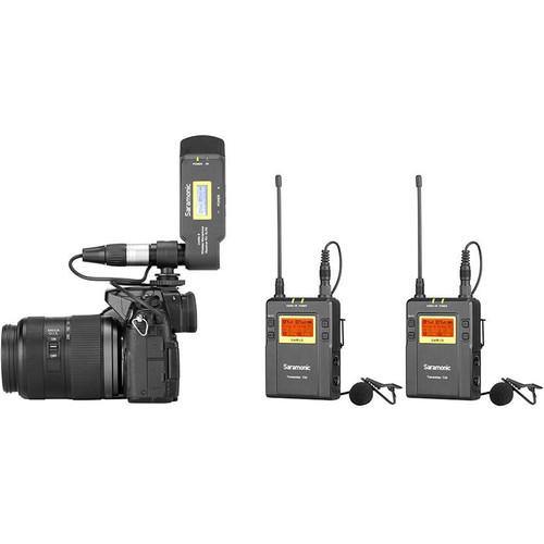 Saramonic UwMic9 TX9+TX9+RX-XLR9 Dual-Channel UHF Wireless Lavalier Mic System with Plug-On Receiver | PROCAM