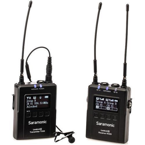 Saramonic UWMIC9S KIT1 Camera-Mount Wireless Omni Lavalier Microphone System (514 to 596 MHz) at PROCAM | procam.com