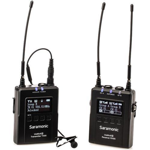 Saramonic UWMIC9S KIT1 Camera-Mount Wireless Omni Lavalier Microphone System (514 to 596 MHz) | PROCAM