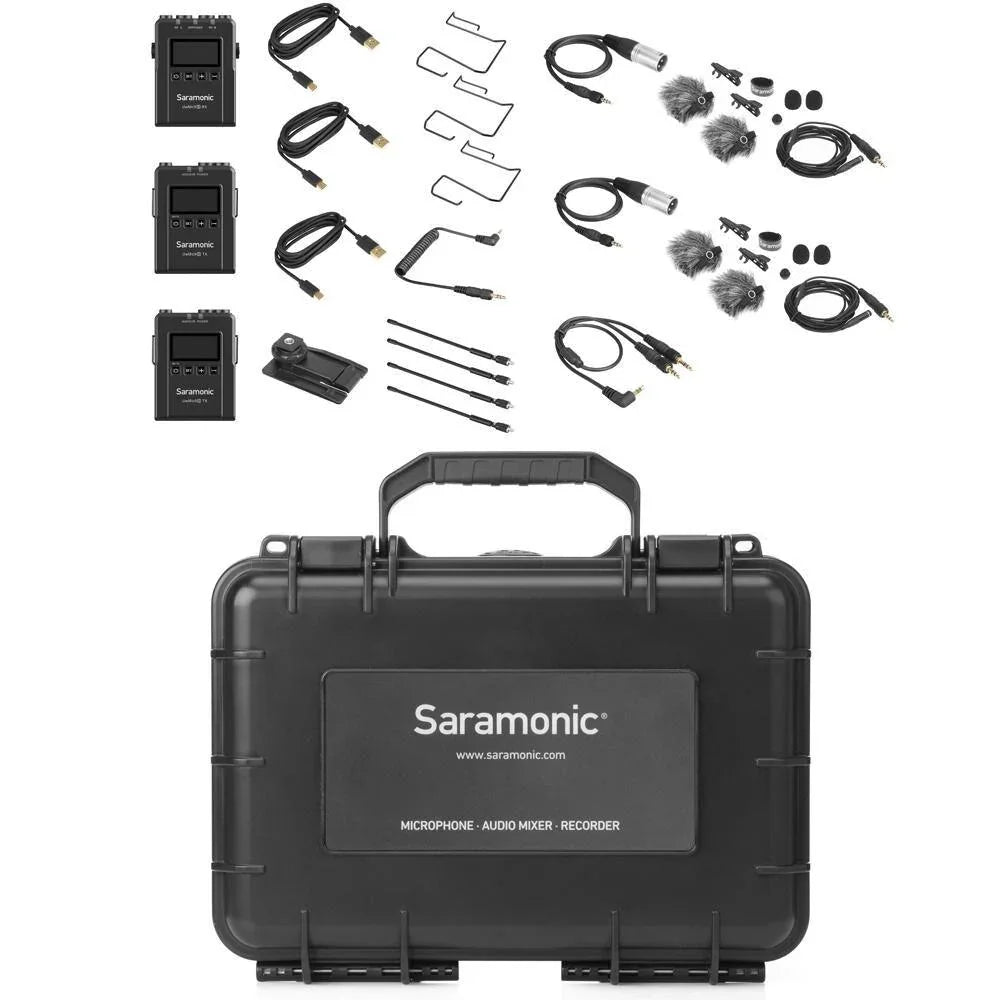 Saramonic UWMIC9S KIT2 2-Person Camera-Mount Wireless Omni Lavalier Microphone System (514 to 596 MHz) at PROCAM | procam.com