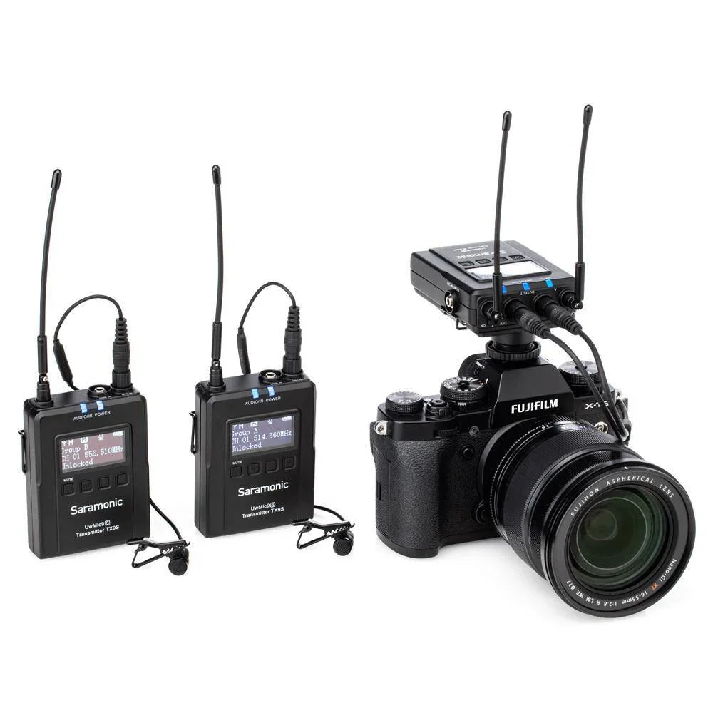 Saramonic UWMIC9S KIT2 2-Person Camera-Mount Wireless Omni Lavalier Microphone System (514 to 596 MHz) at PROCAM | procam.com