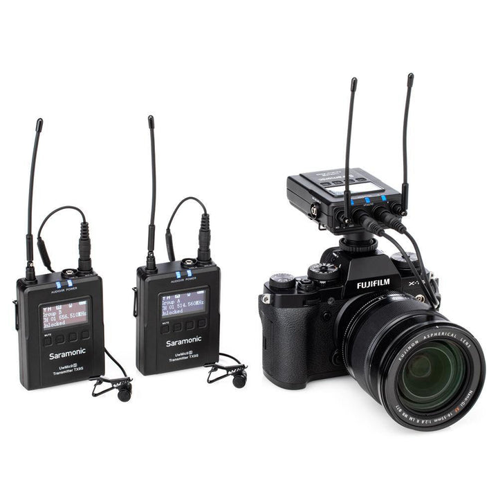 Saramonic UWMIC9S KIT2 2-Person Camera-Mount Wireless Omni Lavalier Microphone System (514 to 596 MHz) | PROCAM