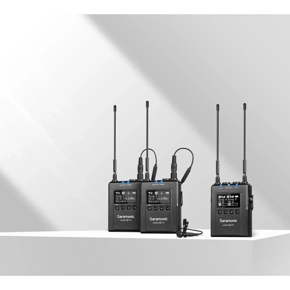 Saramonic UWMIC9S KIT2 2-Person Camera-Mount Wireless Omni Lavalier Microphone System (514 to 596 MHz) at PROCAM | procam.com