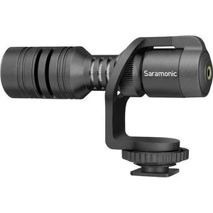 Saramonic Vmic Mini Ultra-Compact Camera-Mount Shotgun Microphone for DSLR Cameras and Smartphones at PROCAM | procam.com