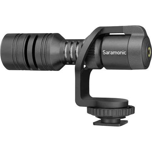 Saramonic Vmic Mini Ultra-Compact Camera-Mount Shotgun Microphone for DSLR Cameras and Smartphones at PROCAM | procam.com