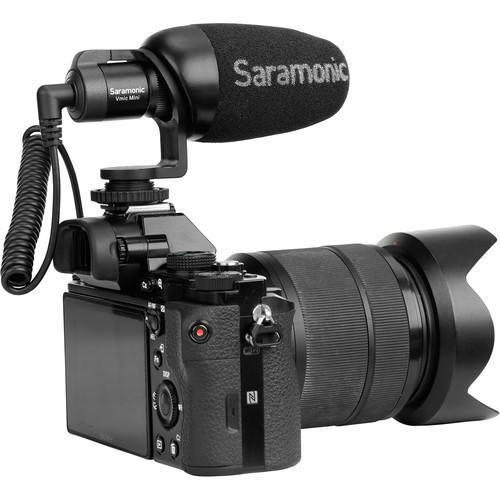 Saramonic Vmic Mini Ultra-Compact Camera-Mount Shotgun Microphone for DSLR Cameras and Smartphones at PROCAM | procam.com