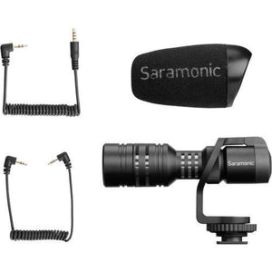 Saramonic Vmic Mini Ultra-Compact Camera-Mount Shotgun Microphone for DSLR Cameras and Smartphones at PROCAM | procam.com