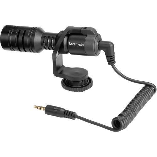 Saramonic Vmic Mini Ultra-Compact Camera-Mount Shotgun Microphone for DSLR Cameras and Smartphones at PROCAM | procam.com