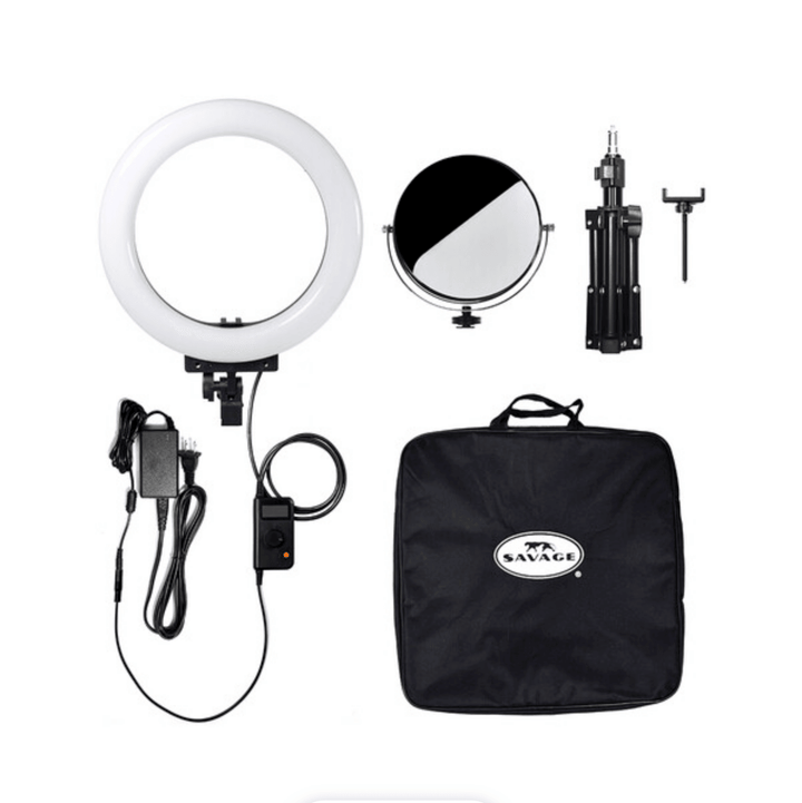 Savage 12" Bi-Color RGB Tabletop Ring Light with Stand and Carrying Case | PROCAM