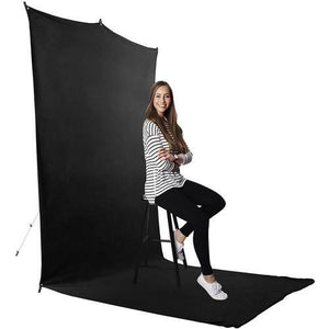 Savage Backdrop Extended (Black, 5 x 12') at PROCAM | procam.com