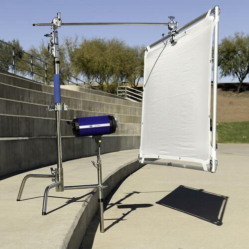 Savage Stainless Steel C-Stand Kit with 53" x 18' White Seamless Paper (9.5') at PROCAM | procam.com
