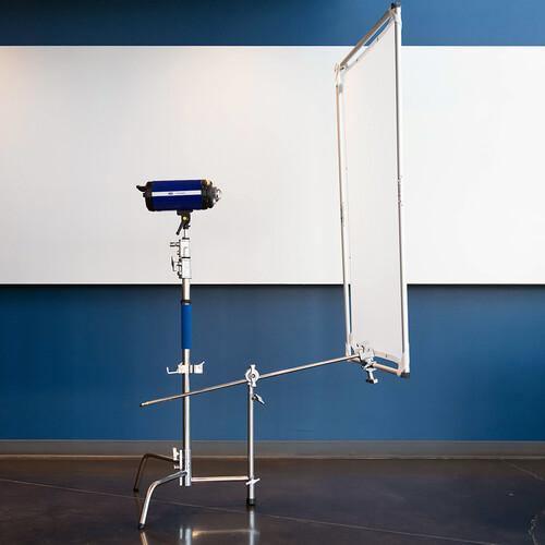Savage Stainless Steel C-Stand Kit with 53" x 18' White Seamless Paper (9.5') at PROCAM | procam.com