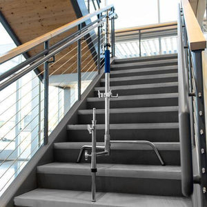 Savage Stainless Steel C-Stand Kit with 53" x 18' White Seamless Paper (9.5') at PROCAM | procam.com