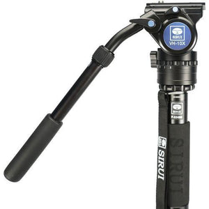 Sirui 10X Carbon Fiber 4 Section Monopod with Feet and VH10X Head at PROCAM | procam.com