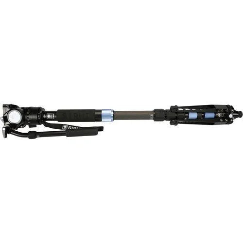 Sirui 10X Carbon Fiber 4 Section Monopod with Feet and VH10X Head at PROCAM | procam.com