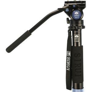 Sirui P204SR Aluminum 4 Section Monopod with Feet and VA5 Head at PROCAM | procam.com