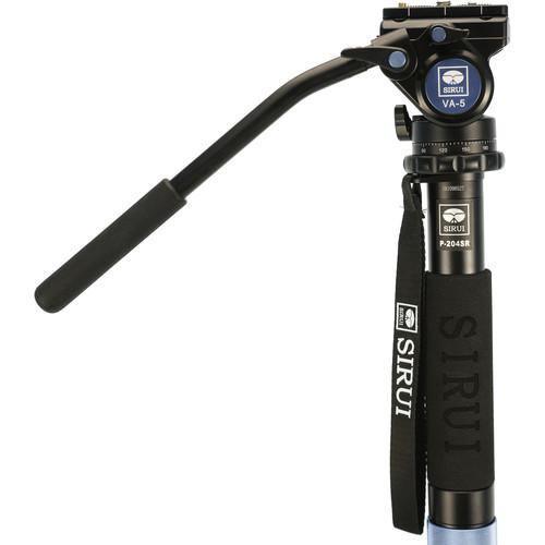 Sirui P204SR Aluminum 4 Section Monopod with Feet and VA5 Head at PROCAM | procam.com
