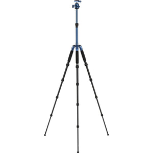 Sirui T-005BK T-0S Series Travel Tripod with B-00 Ball Head (Blue, Aluminum) at PROCAM | procam.com
