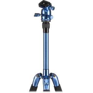 Sirui T-005BK T-0S Series Travel Tripod with B-00 Ball Head (Blue, Aluminum) at PROCAM | procam.com