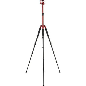 Sirui T-005RK T-0S Series Travel Tripod with B-00 Ball Head (Red, Aluminum) at PROCAM | procam.com