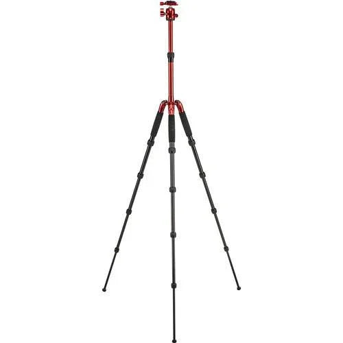 Sirui T-005RK T-0S Series Travel Tripod with B-00 Ball Head (Red, Aluminum) at PROCAM | procam.com