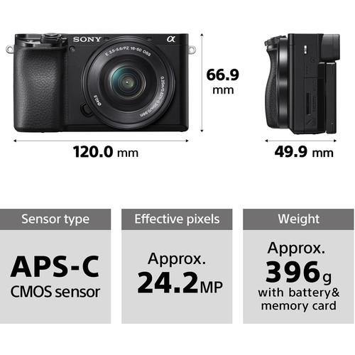Sony Alpha a6100 Mirrorless Digital Camera with 16-50mm Lenses | PROCAM