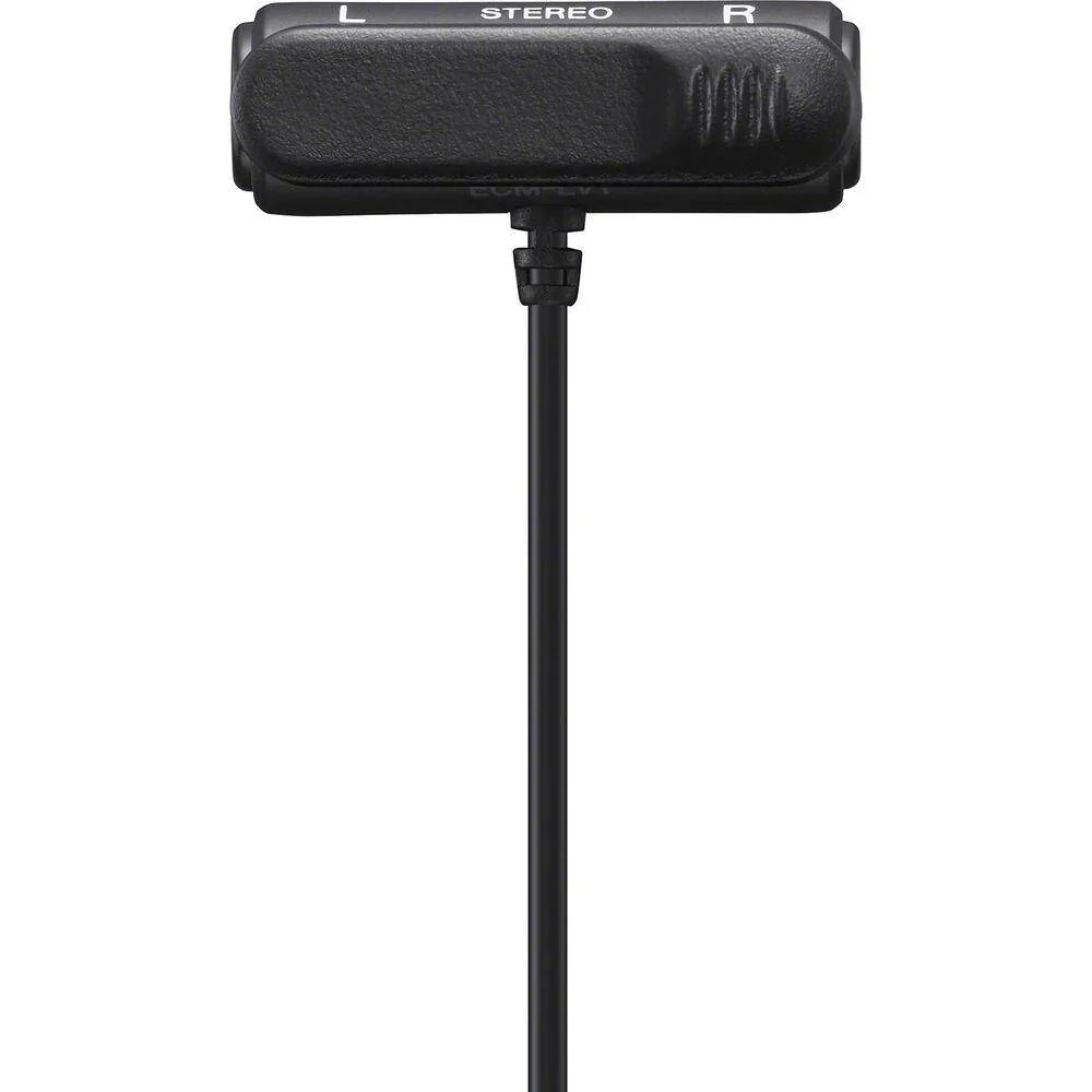 Sony ECM-LV1 Compact Stereo Lavalier Microphone with 3.5mm TRS Connector at PROCAM | procam.com