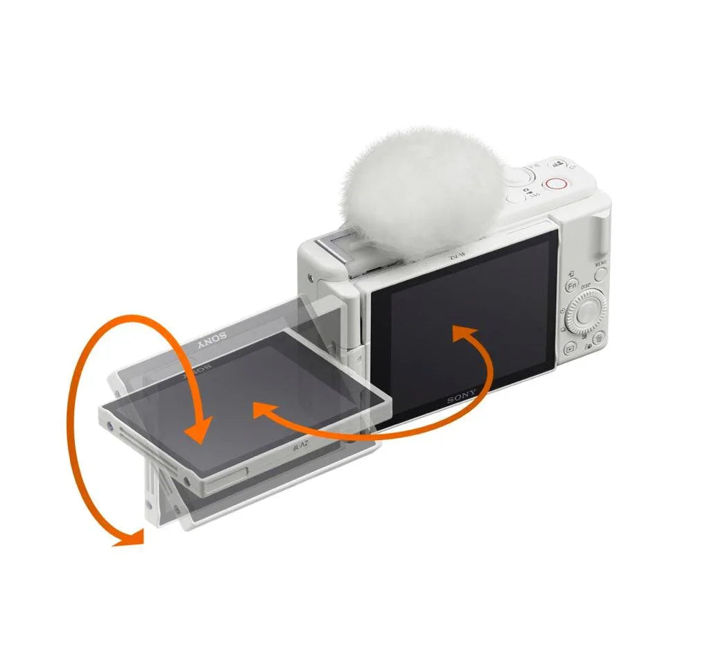 Sony ZV-1F Vlogging Camera (White) at PROCAM | procam.com