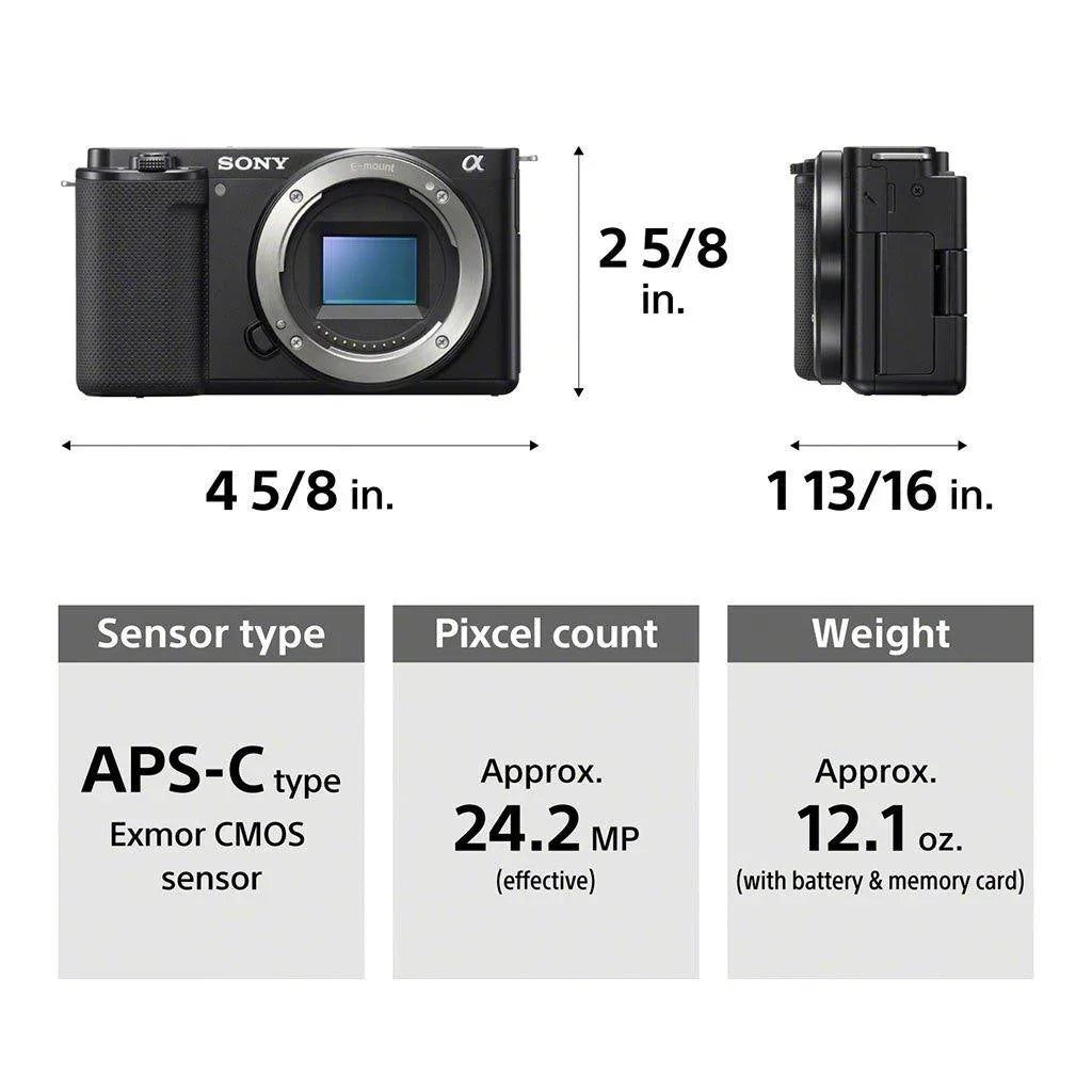 Sony ZV-E10 Mirrorless Camera (Body Only, Black) at PROCAM | procam.com