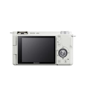 Sony ZV-E10 Mirrorless Camera (Body Only, White) at PROCAM | procam.com