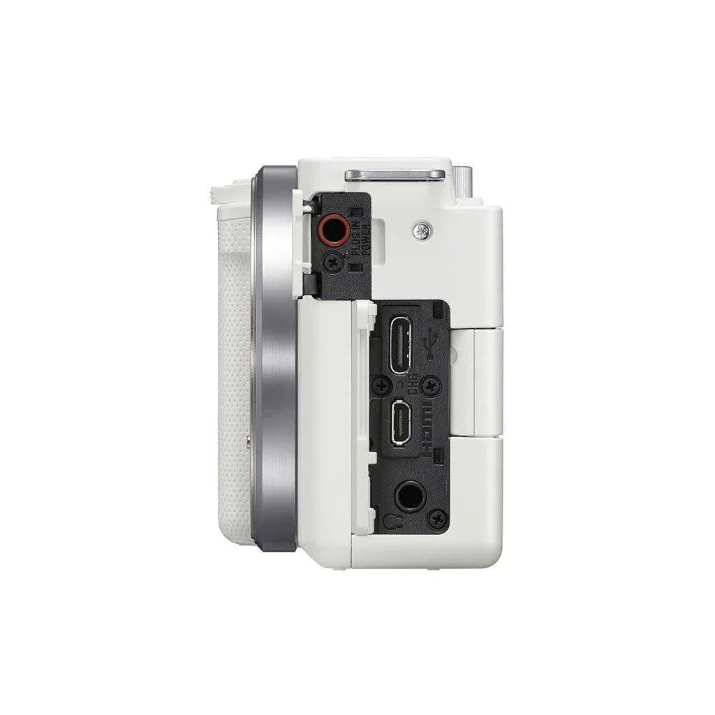 Sony ZV-E10 Mirrorless Camera with 16-50mm Lens (White) at PROCAM | procam.com