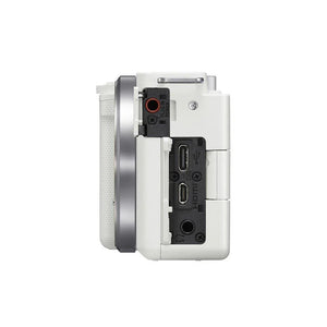 Sony ZV-E10 Mirrorless Camera with 16-50mm Lens (White) at PROCAM | procam.com