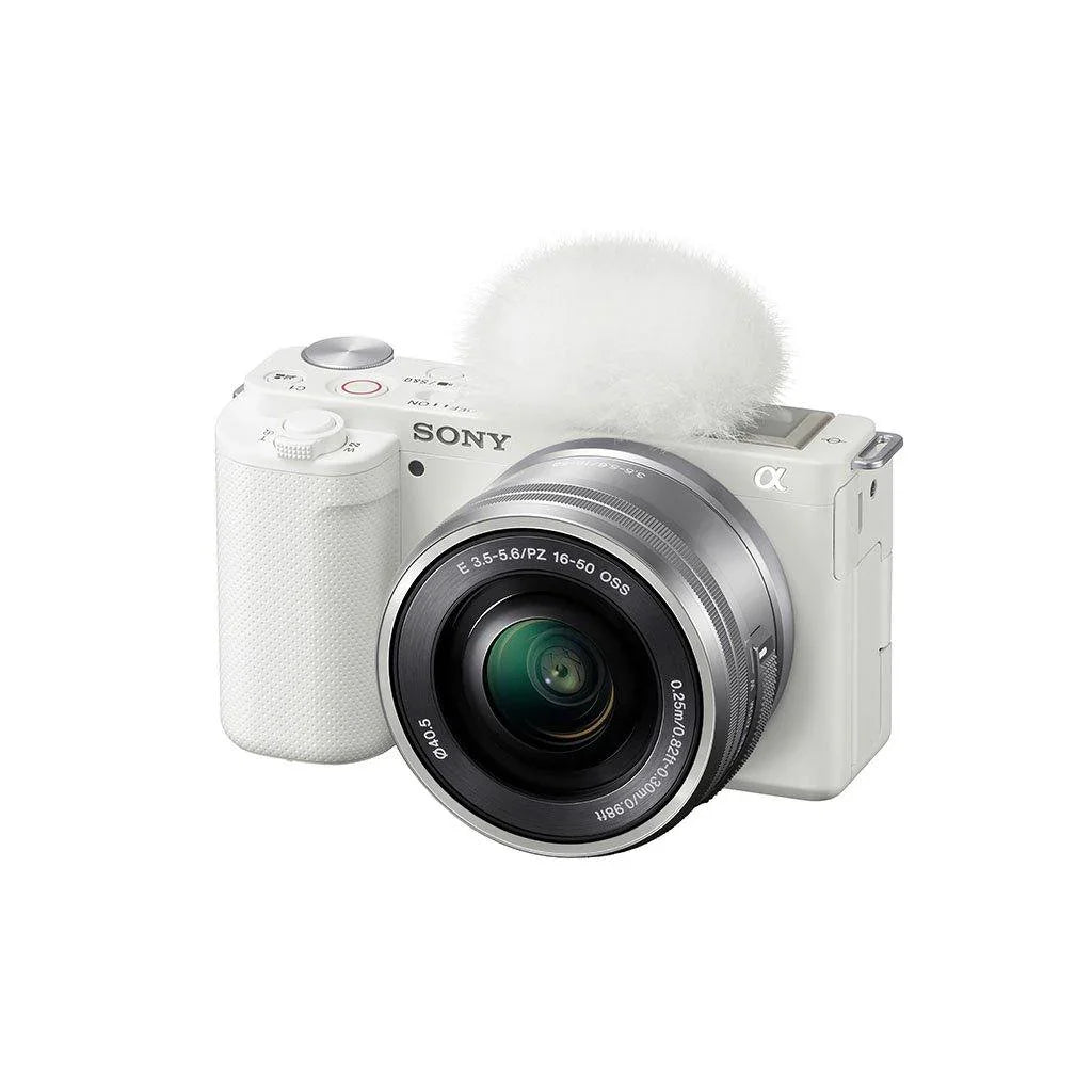 Sony ZV-E10 Mirrorless Camera with 16-50mm Lens (White) at PROCAM | procam.com