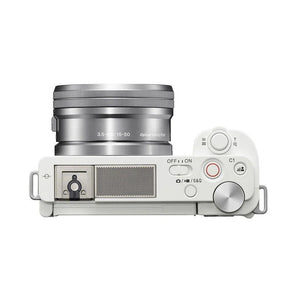 Sony ZV-E10 Mirrorless Camera with 16-50mm Lens (White) at PROCAM | procam.com