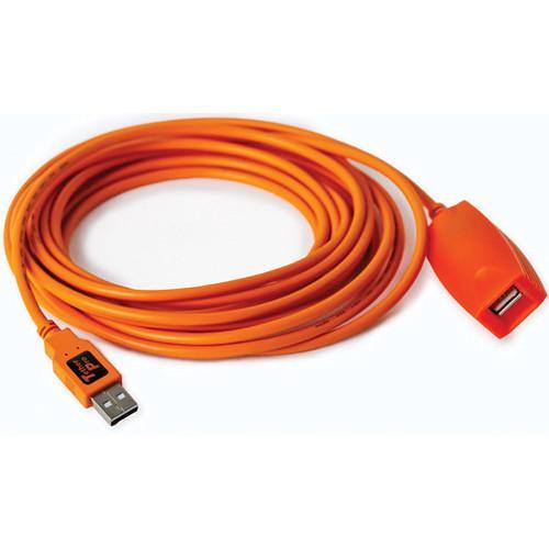 Tether Tools TetherPro USB 2.0 Active Extension, 16' (Hi-Visibility Orange) | PROCAM