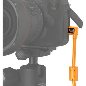 Tether Tools USB 3.0 Type-A Male to Micro-USB Right-Angle Male Cable (15', Orange) at PROCAM | procam.com