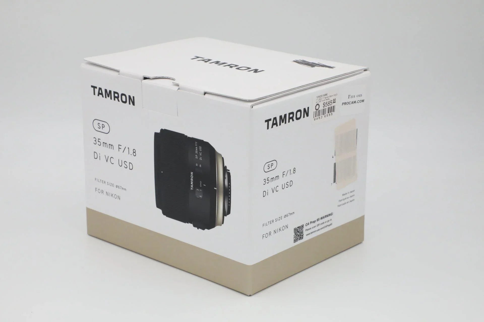 * USED * Tamron 35mm f1.8 Di VC USD Lens for Nikon Mount at PROCAM | procam.com