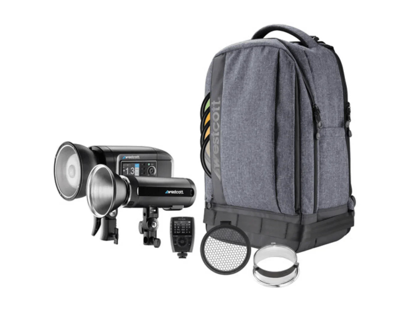 Westcott FJ Wireless 2-Light Portable Portrait Flash Kit with FJ-X3 S Wireless Trigger for Sony Cameras at PROCAM | procam.com