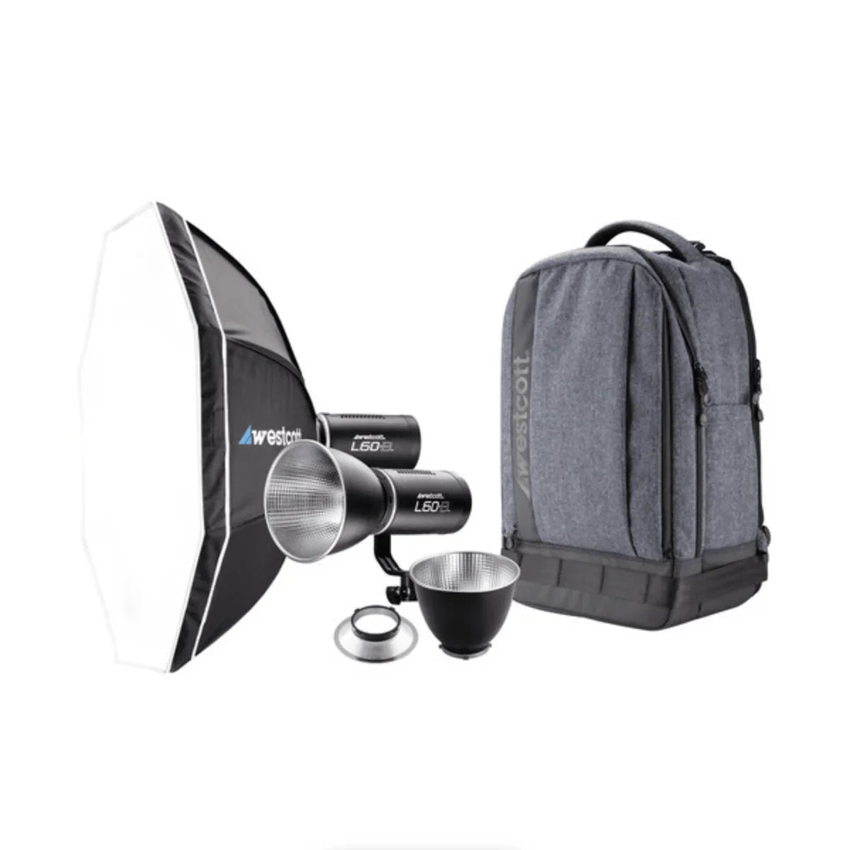 Westcott L60-B COB Bi-Color LED 2-Light Backpack Kit at PROCAM | procam.com