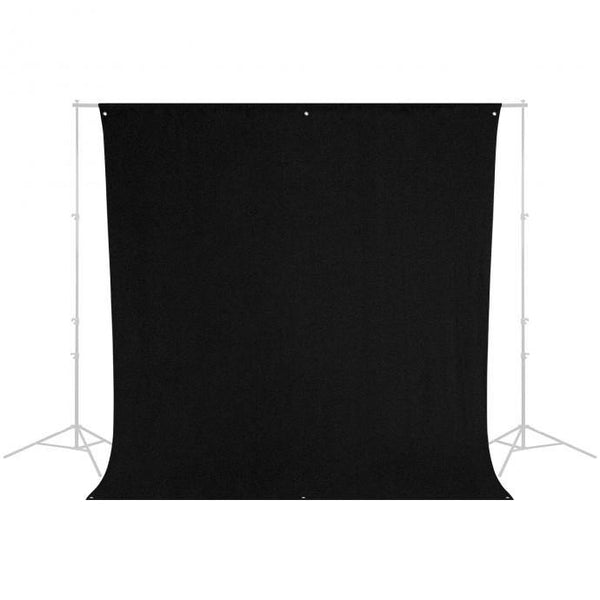 Westcott Wrinkle-Resistant Backdrop - Rich Black (9' x 10') | PROCAM