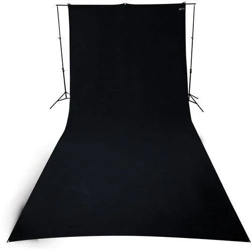 Westcott Wrinkle-Resistant Backdrop - Rich Black (9' x 20') at PROCAM | procam.com