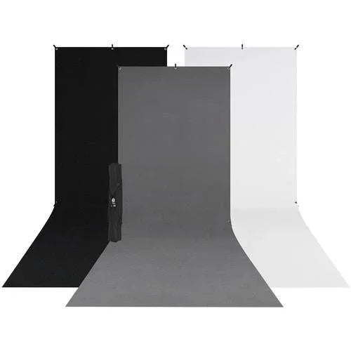 Westcott X-Drop 3-Pack Sweep Backdrop Kit (5' x 12') at PROCAM | procam.com